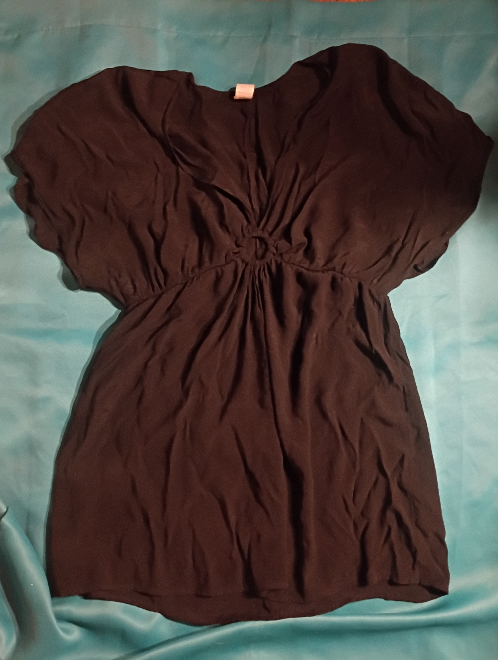 Time and Tru Black Swim Coverup Tunic